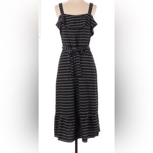 Banana republic striped flounce top dress